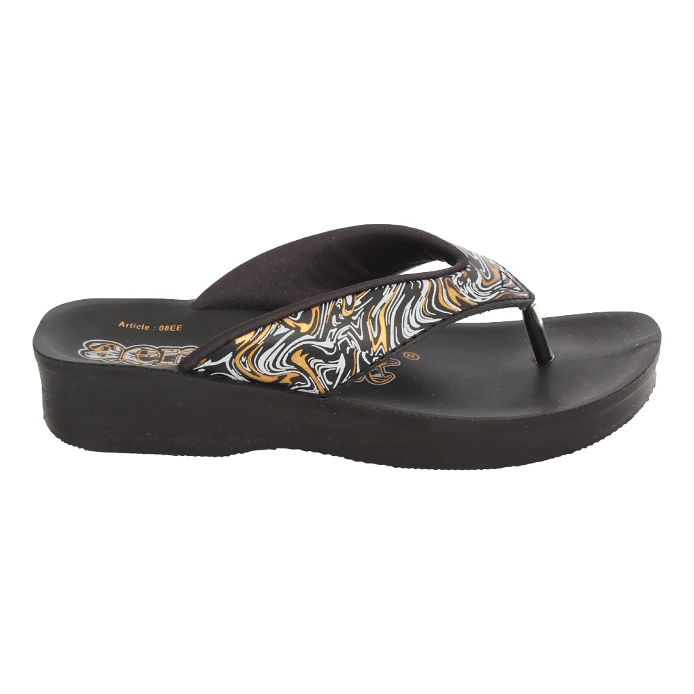 Aerowalk	Women Slipper #08EE - BLACK