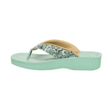 Aerowalk	Women Slipper #08EE - MINT GREEN