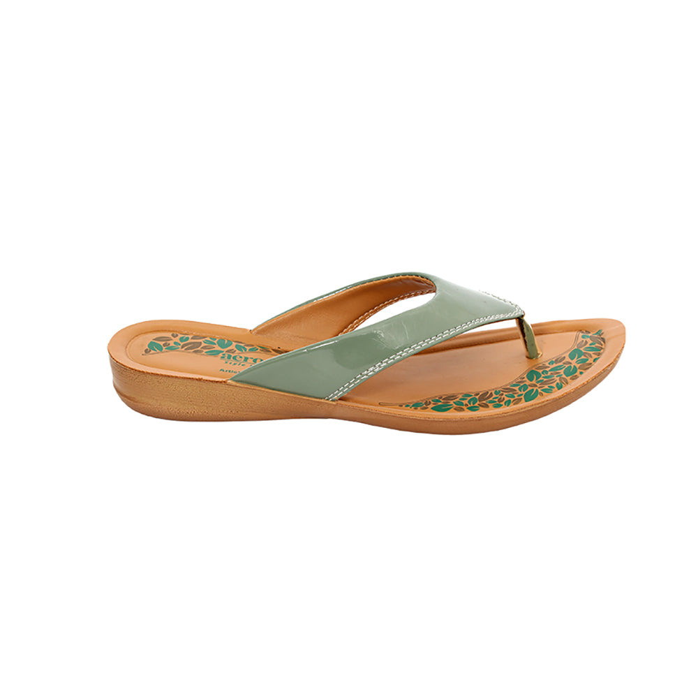 Aerowalk Women Slippers #BIA7 - LIGHT GREEN