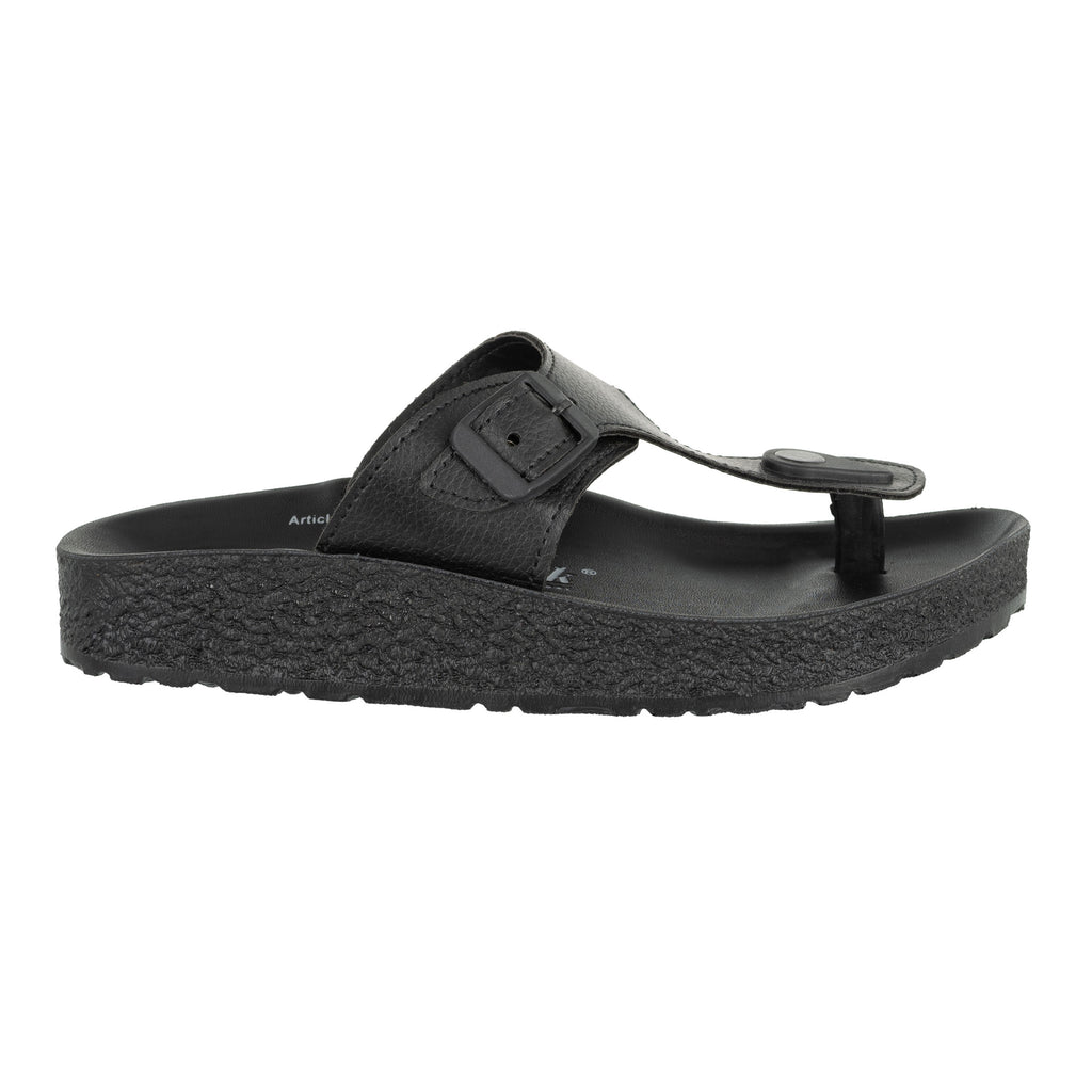 Aerowalk Women Slipper #CK38 - BLACK