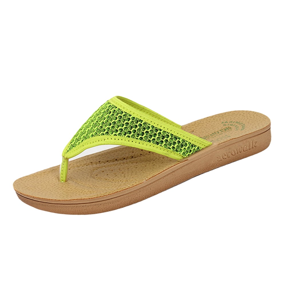 Aerowalk Women Slippers #MZN9 - PARROT GREEN