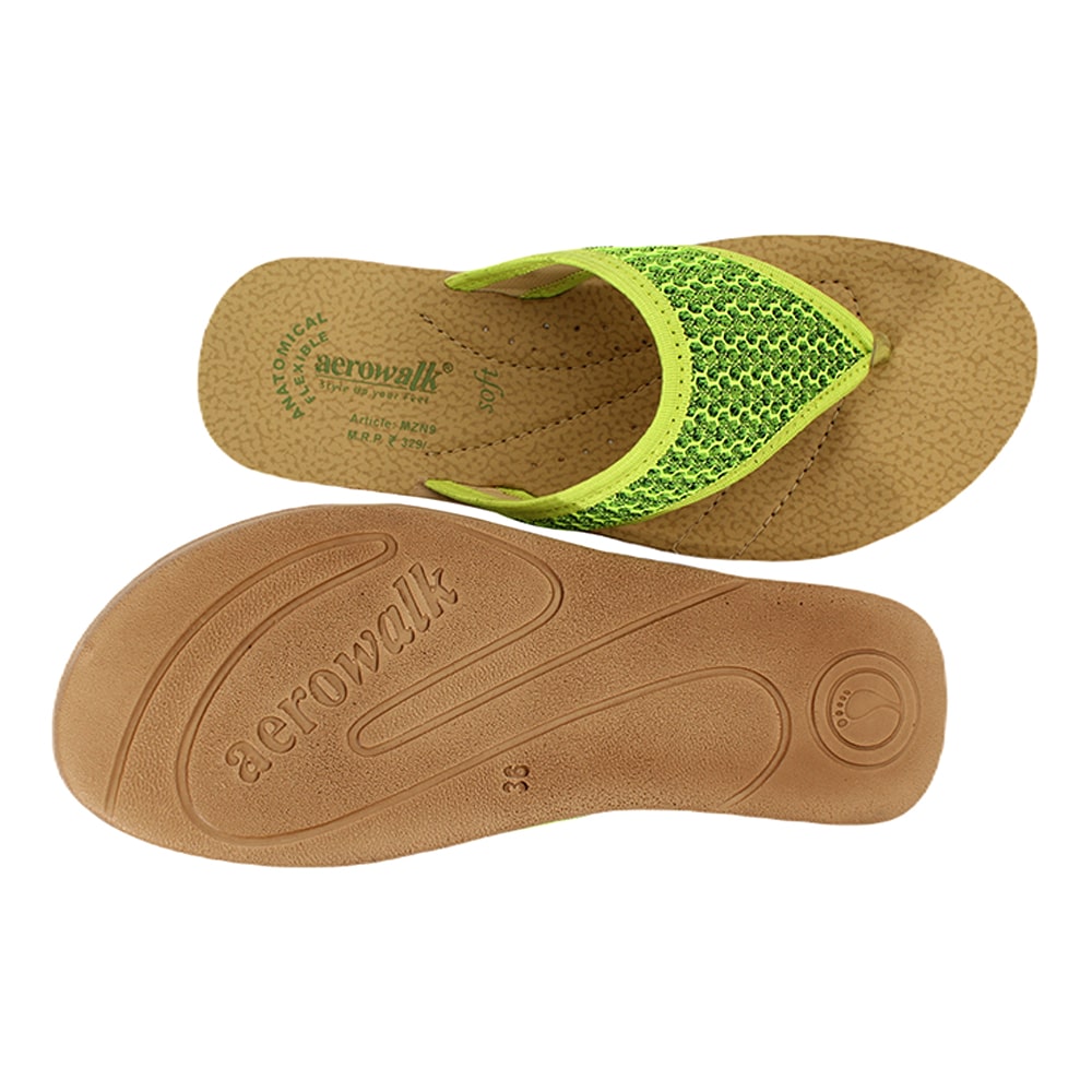 Aerowalk Women Slippers #MZN9 - PARROT GREEN