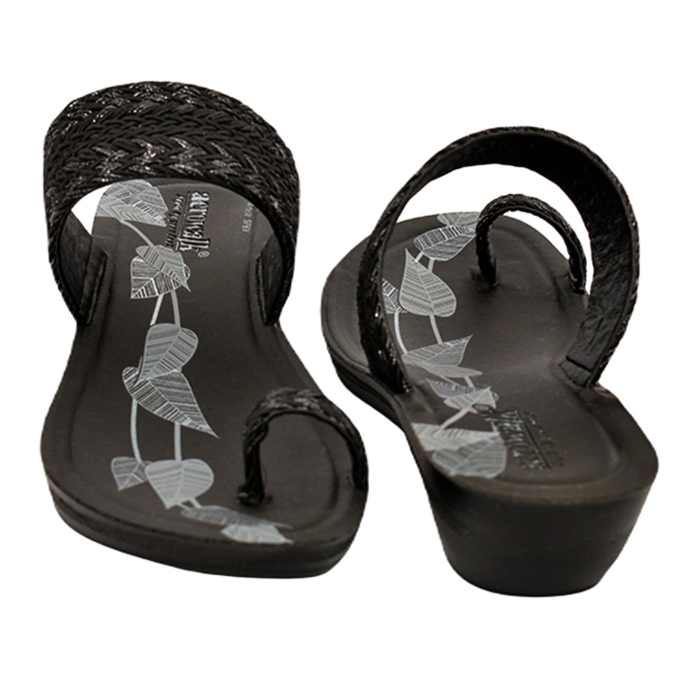 Aerowalk Women Slippers #SPBV - BLACK