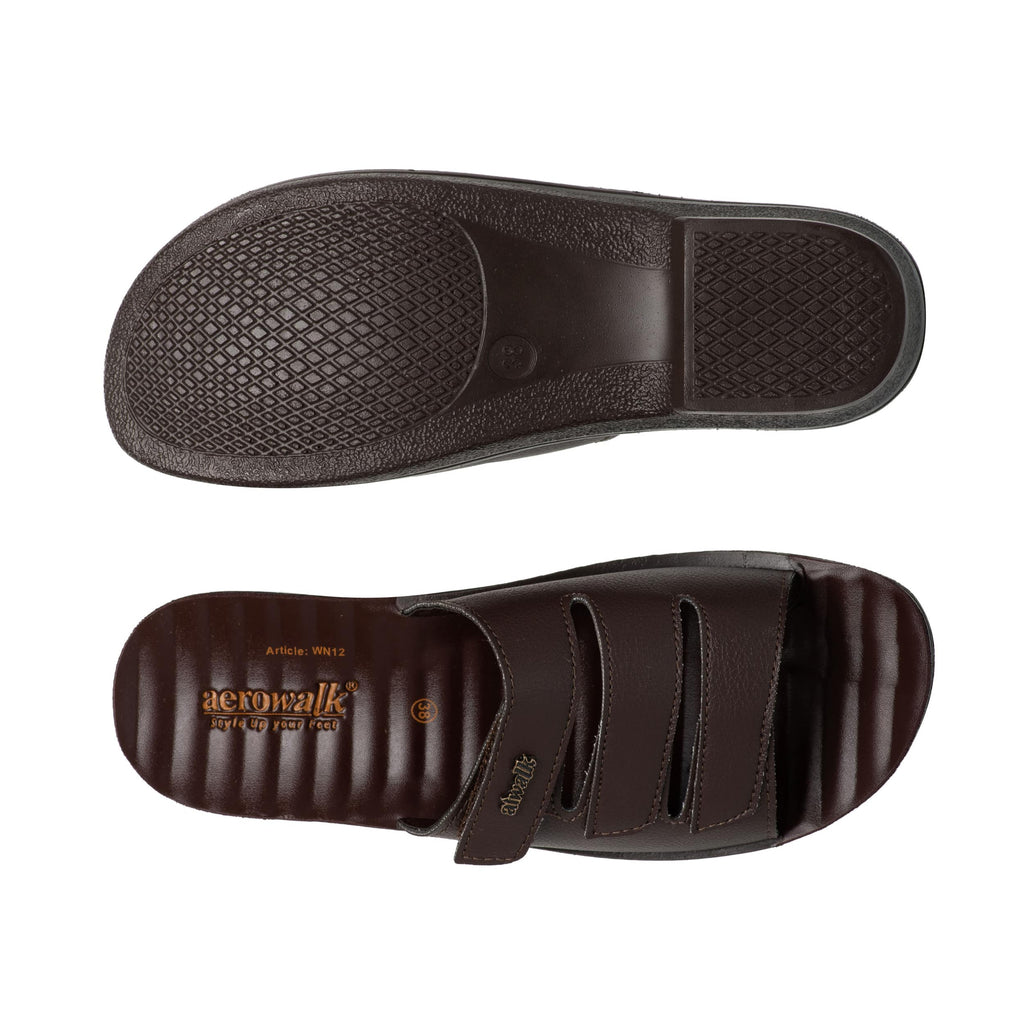 Aerowalk Women Slipper #WN12 - BROWN