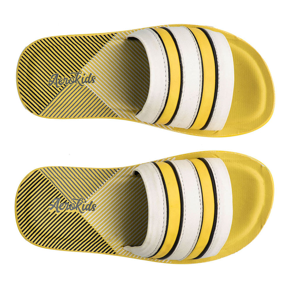 Aerokids Boys Slip Ons #CS38 - YELLOW