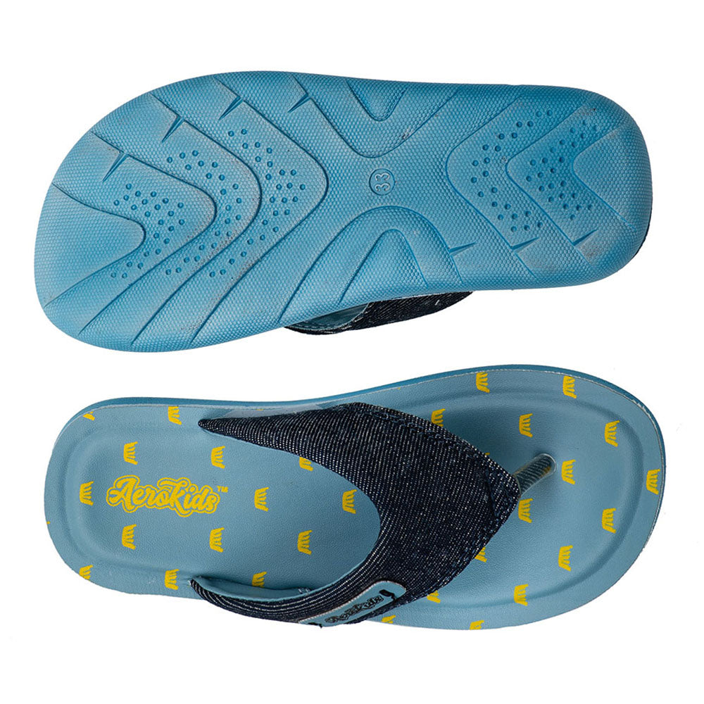 Aerokids Boys Slippers CS42 NAVY BLUE The Condor Trendz Store