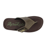 Aerokids Boys Flip Flops #CS43 - OLIVE