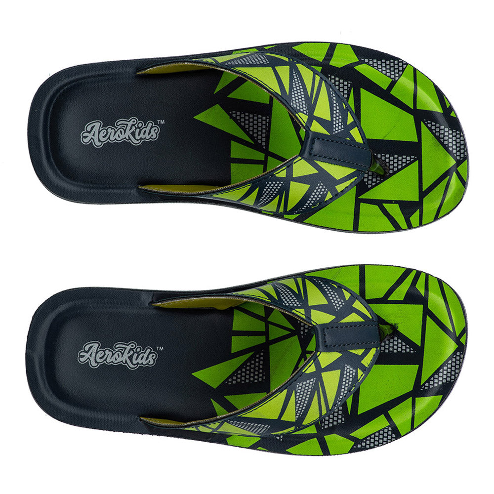 Aerokids Boys Slippers #CS62 - PARROT GREEN