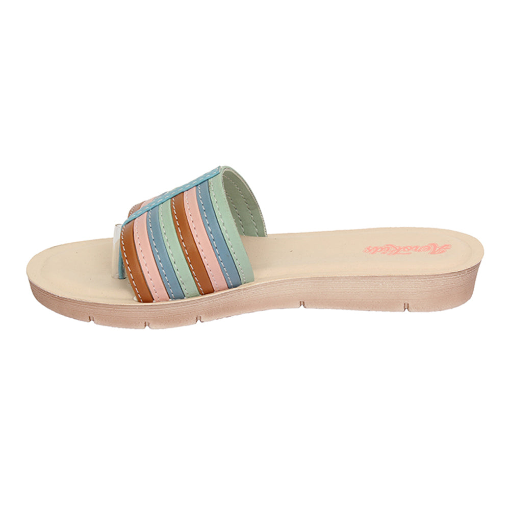 Aerokids Girls Slippers EM24 MINT GREEN The Condor Trendz Store