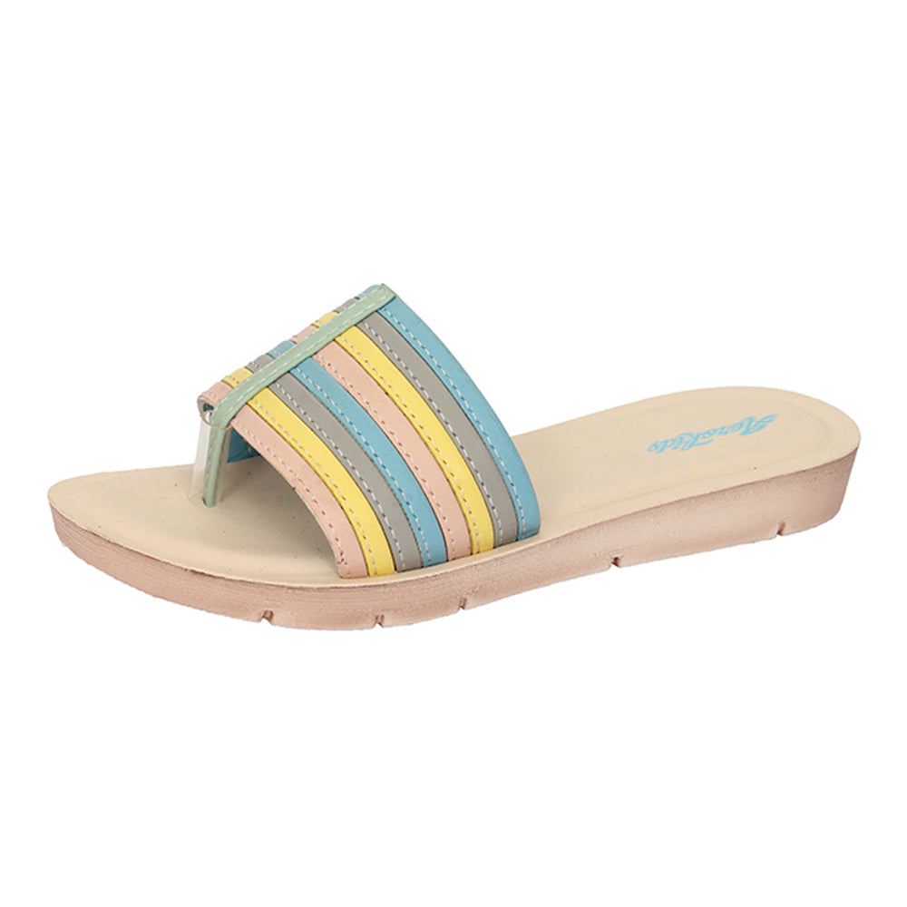 Aerokids Girls Slippers #EM24 - SKY BLUE