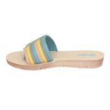 Aerokids Girls Slippers #EM24 - SKY BLUE