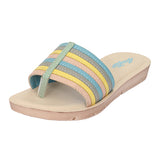 Aerokids Girls Slippers #EM24 - SKY BLUE