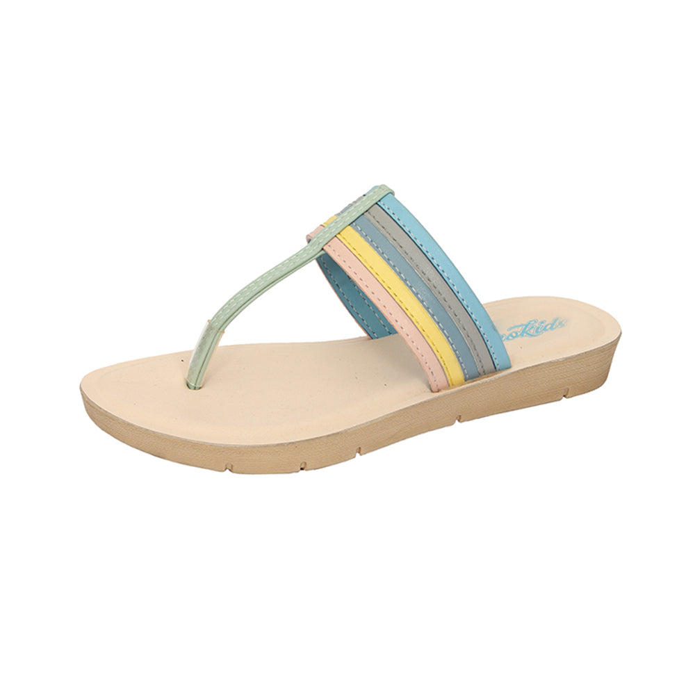 Aerokids Girls Slippers #EM25 - SKY BLUE