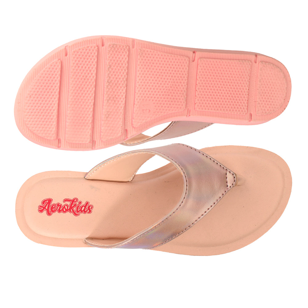 Kids pink flip flops sales