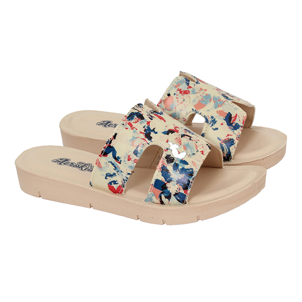 Aerokids Girls Slippers #EM33 - BLUE