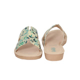 Aerokids Girls Slippers #EM33 - ROYAL GREEN