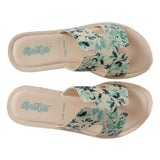 Aerokids Girls Slippers #EM33 - ROYAL GREEN