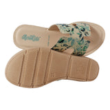 Aerokids Girls Slippers #EM33 - ROYAL GREEN