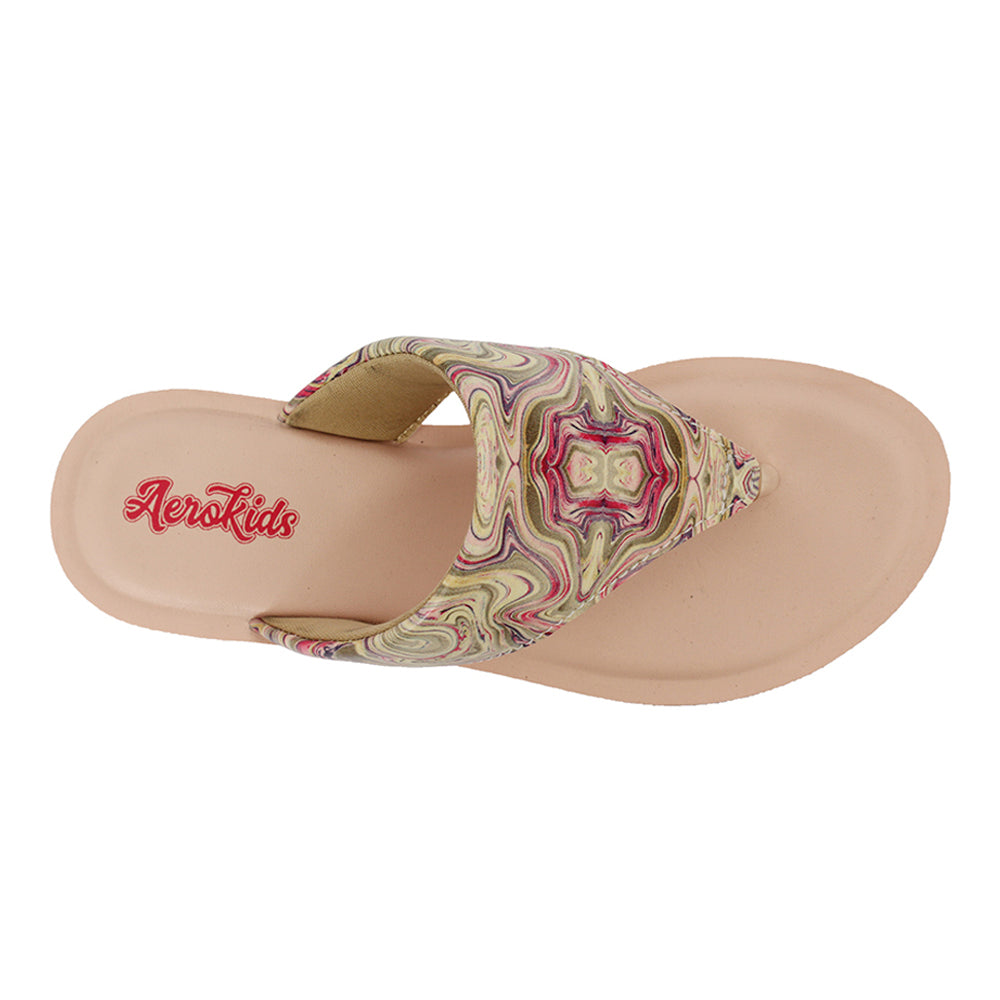 Aerokids Girls Slippers EM34 PINK
