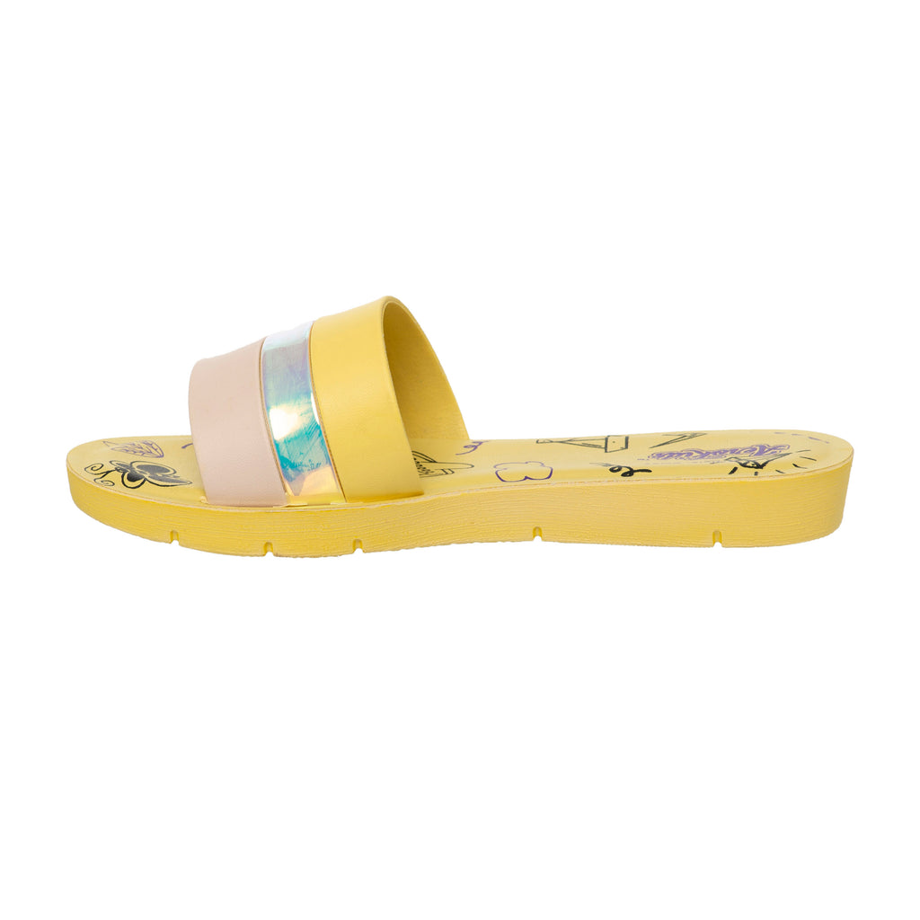 Aerokids Girls Slippers EM53 LEMON
