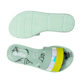 Aerokids Girls Slippers #EM53 - MINT GREEN