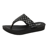 Aerokids Girls Slippers #EM68 - BLACK
