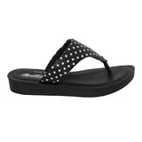 Aerokids Girls Slippers #EM68 - BLACK