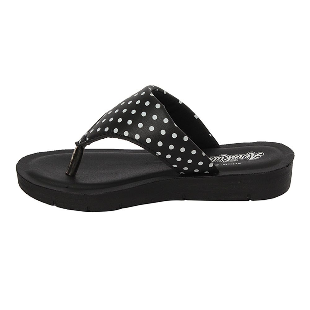 Aerokids Girls Slippers #EM68 - BLACK