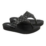 Aerokids Girls Slippers #EM68 - BLACK