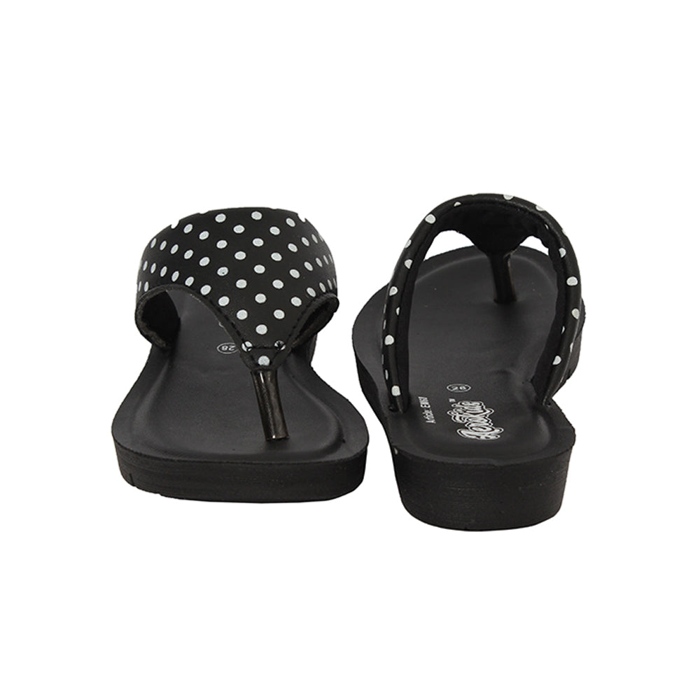 Aerokids Girls Slippers #EM68 - BLACK
