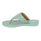 Aerokids Girls Slippers #EM68 - MINT GREEN