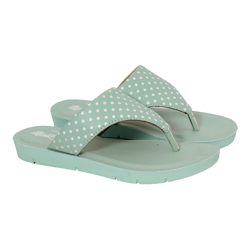 Mint green flip flops best sale