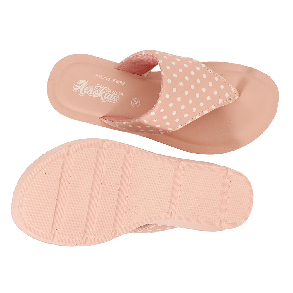 Aerokids Girls Slippers EM68 PINK