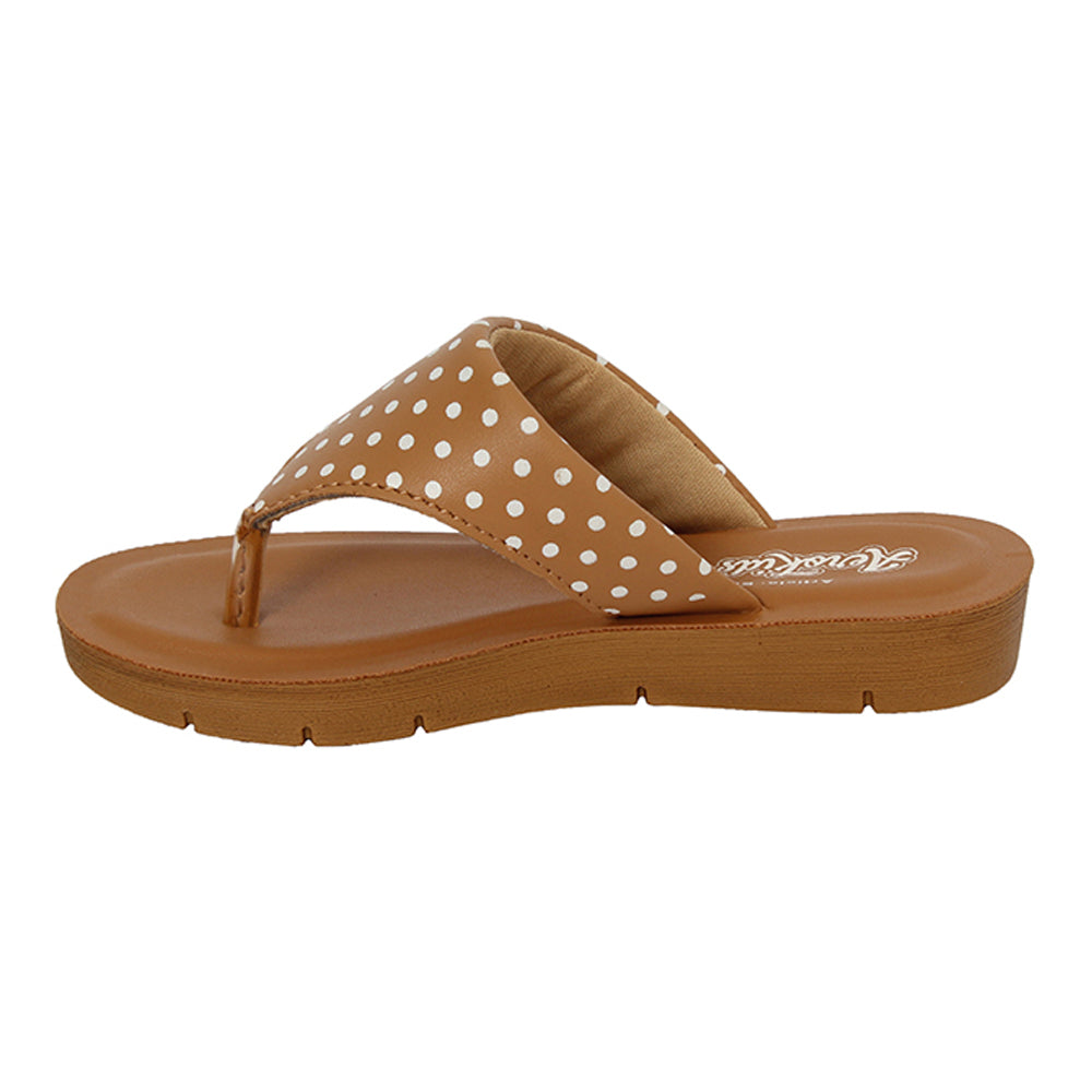 Aerokids Girls Slippers EM68 TAN The Condor Trendz Store