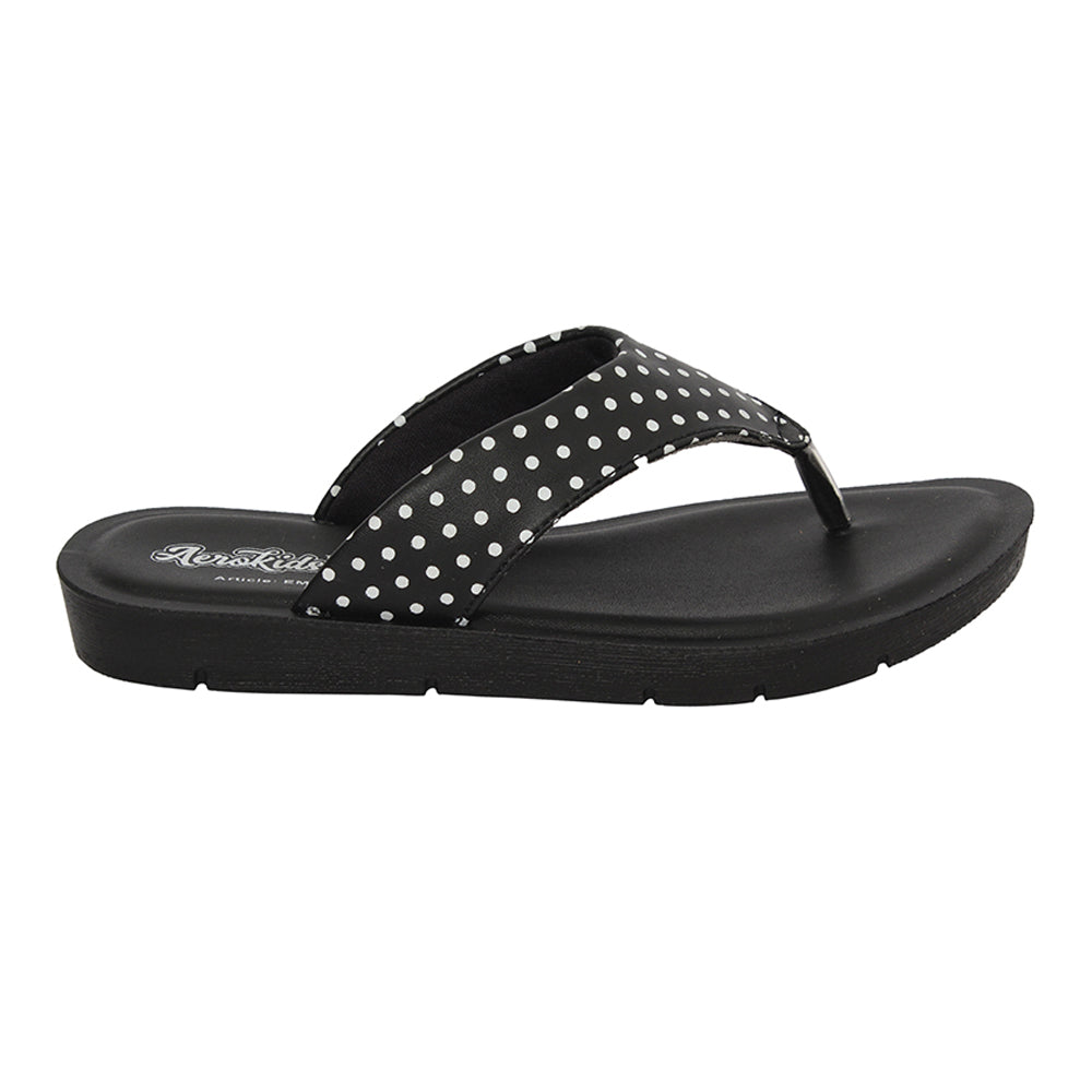 Aerokids Girls Slippers #EM72 - BLACK