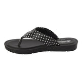 Aerokids Girls Slippers #EM72 - BLACK