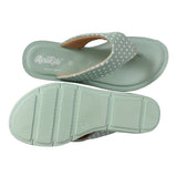 Aerokids Girls Slippers #EM72 - MINT GREEN