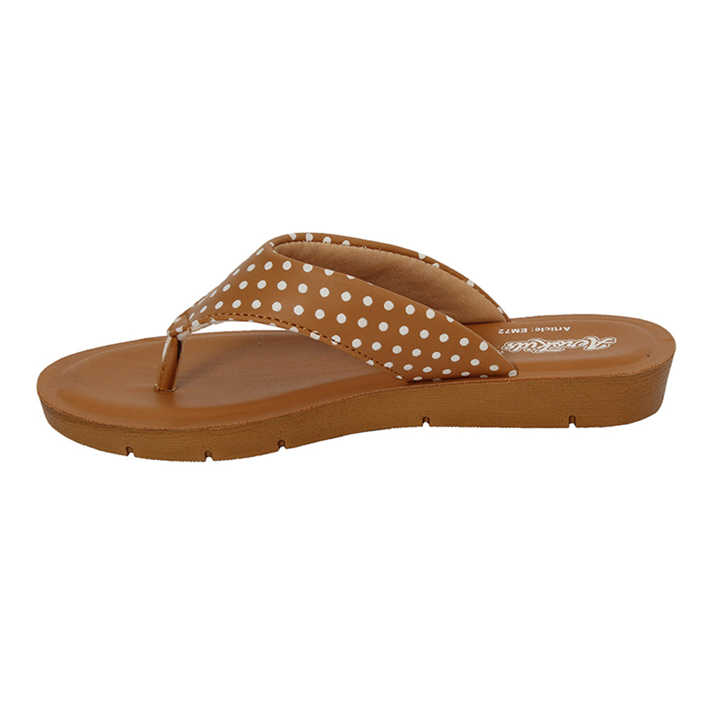 Aerokids Girls Slippers #EM72 - TAN