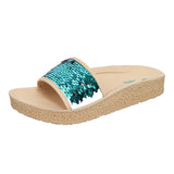 Aerokids Girls Slippers #KG52 - BLUE