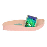 Aerokids Girls Slippers #KG52 - GREEN