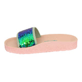 Aerokids Girls Slippers #KG52 - GREEN