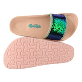 Aerokids Girls Slippers #KG52 - GREEN