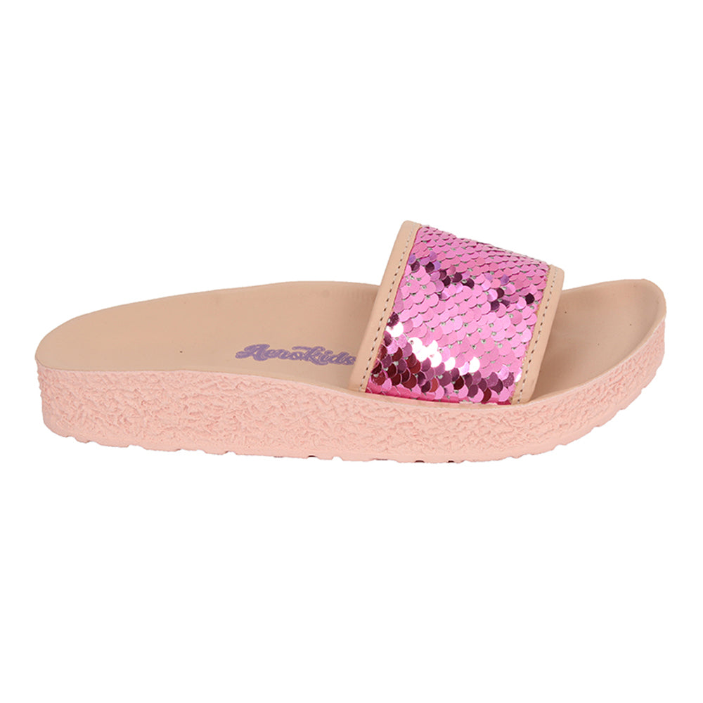 Aerokids Girls Slippers #KG52 - PINK