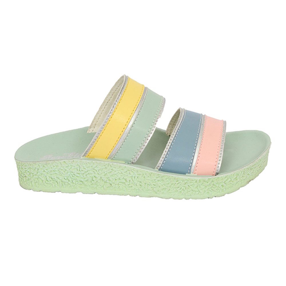 Aerokids Girls Slippers #KG53 - MINT GREEN