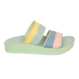 Aerokids Girls Slippers #KG53 - MINT GREEN