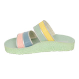 Aerokids Girls Slippers #KG53 - MINT GREEN