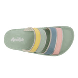 Aerokids Girls Slippers #KG53 - MINT GREEN