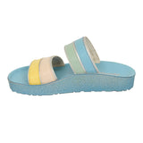 Aerokids Girls Slippers #KG53 - SKY BLUE