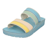 Aerokids Girls Slippers #KG53 - SKY BLUE