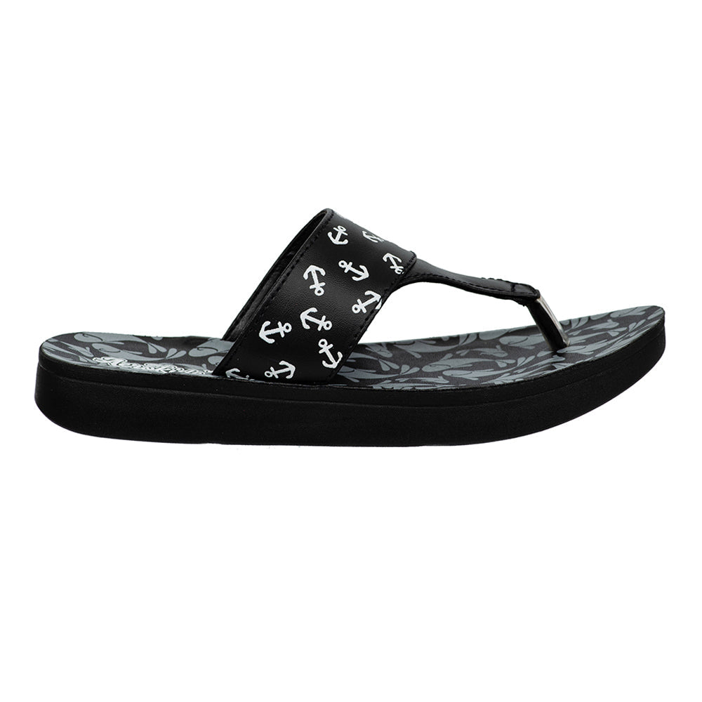 Aerokids Girls Slipper #MBC9 - BLACK